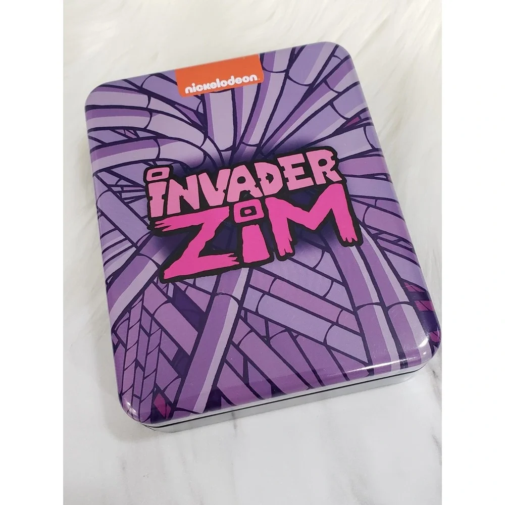 NEW NICKELODEON INVADER ZIM BI-FOLD WALLET & METAL‎ TIN CASE STORAGE BOX